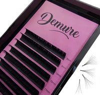 2 x Brand New Demure self-fanning eyelashes Easy Fan Lashes for volume technique, 03 .05 .07.10, curl CD, eyelash extension volume eyelashes, A quality 10 mm, D-0.10  - RRP €36.0