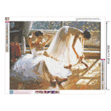 3 x Brand New YSCOLOR Diamond Painting Embroidery Cross Stitch Gift Home Decor Complete Diamond Diamond Needlework 2019 Ballerina Picture DIY 5D Diamond Painting 30X40cm - RRP €57.6