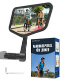 1 x RAW Customer Returns COICER bicycle mirror extra large mirror surface impact-resistant real glass for handlebar ebike rear view mirror bicycle mirror for e-bike, foldable left right  - RRP €19.8