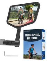 1 x RAW Customer Returns COICER bicycle mirror extra large mirror surface impact-resistant real glass for handlebar ebike rear view mirror bicycle mirror for e-bike, foldable left right  - RRP €19.45