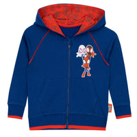 1 x RAW Customer Returns Marvel Hoodie Spiderman Hoodie Spidey and His Great Friends Clothing Blue 122 - RRP €27.17