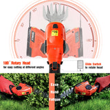 1 x RAW Customer Returns SHALL Cordless Grass Shears, Hedge Trimmer, 7.2V Electric Shrub Shears 2 in 1 Handheld Grass Cutter, Pruning Shears - RRP €39.13