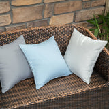 1 x RAW Customer Returns MIULEE Set of 4 waterproof cushion covers decorative cushion cover sofa cushion decorative couch cushion weatherproof cushion cover decorative cushion cover for sofa garden outdoor living room 45 x 45 cm light blue - RRP €21.32