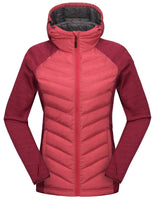 1 x Brand New Mapamyumco Women s Warm Hiking Jacket Warm Hybrid Jacket Lightweight Breathable Warmth Rose Red M - RRP €83.98