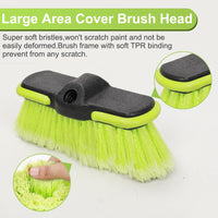 1 x RAW Customer Returns 165cm Car Wash Brush Car Wash Brush with Telescopic Handle Motorhome Car Wash Mop Soft Bristles Car Cleaning Brush with 4 Handheld Places Cleaning Set for Truck SUV Van Caravan, Snow Sweeping - RRP €24.99