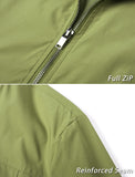 1 x RAW Customer Returns TACVASEN Men s Sports Jacket Casual Jacket Spring Jacket Lightweight Windproof Transition Jacket Olive Green - RRP €20.16