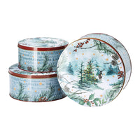 1 x RAW Customer Returns Hutschenreuther collection series 2023 On the Christmas tree.. Set of 3 cookie tins - RRP €21.88