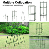 1 x RAW Customer Returns Pack of 3 tomato trellises, plant holders, trellis plants, robust tomato cage, plant support stake garden flower support climbing grid for growing climbing plants flowers vegetables 123 cm  - RRP €23.18