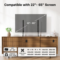 1 x RAW Customer Returns BONTEC Universal TV Stand Feet for LCD LED 22-65 inch TV Table Legs Feet Height Adjustable up to 50KG, Max.VESA 800x400mm - RRP €17.8