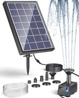 1 x RAW Customer Returns Biling Outdoor Solar Fountain with Glass Panel, Bird Bath Water Pump, 3.5W Outdoor Solar Fountain with 4ft Water Pipe for Water Play, Ponds, Garden - RRP €26.21