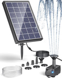 1 x RAW Customer Returns Biling Solar Fountain for Outdoor Use, Solar Fountain 7.5W DIY Solar Pond Pump 2023 Upgrade with 1.5 m Water Pipe Solar Fountain for Pond - RRP €32.35