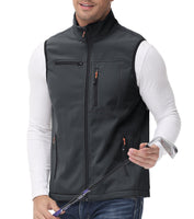 1 x RAW Customer Returns AjezMax Men s Fleece Vest Winter Thermal Sleeveless Jacket Hiking Vest Outdoor Activities Camping Fishing Vest Work - RRP €37.42