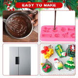 1 x Brand New Pieces Christmas Chocolate Mold Silicone Mold, Mini Christmas Candy Molds Christmas Silicone Baking Molds Santa Claus DIY Baking Mold Chocolate Mold for Baking, Cake Decoration 14 Cavity, B  - RRP €20.4