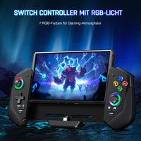 1 x RAW Customer Returns ALEEMTRY Switch Controller, Wireless Switch Pro Controller Handheld Mode with Hall Effect Sticks Turbo Table Stand 6 Axis Gyro, Large Handle Controller Switch for Switch OLED - RRP €43.36