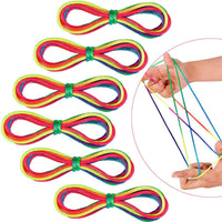 51 x Brand New Sunshine smile Rainbow Cord, 12 Pieces Kids Macrame Game Cord, Rope Finger Game, Finger Rope Game, Rainbow Rope, Finger Rope, Finger Rope, Rainbow Rope - RRP €503.88