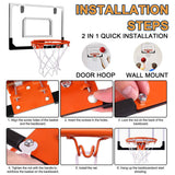 4 x Brand New STAY GENT Mini Basketball Hoop for Children and Adults, Basketball Hoop Indoor Mini Basketball Set for Door Hanging Room with Ball and Air Pump, Sports Game Set Gifts for Boys and Girls - RRP €145.96