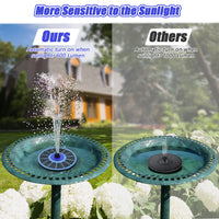 1 x RAW Customer Returns SZMP 2024 NEW Solar fountain for outdoors 100 glass, 3.5W solar pond pump with 8 DIY effects solar water pump solar floating fountain pump for garden, bird bath, pond, fish tank - RRP €18.83