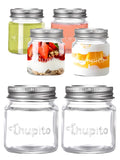 1 x RAW Customer Returns Smiths Mason Jars Chupitos Mini Mason Jars with Lids - Chupitos Shot Glasses Pack of 6 - Mini Jam Jars with Lids for Vintage Themed Parties - Premium Food Grade Glass - RRP €15.17