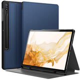 1 x RAW Customer Returns JETech Case for Samsung Galaxy Tab S8 Plus 2022 S7 FE 2021 S7 Plus 2020 12.4 Inch with S Pen Holder, Slim Folio Stand Tablet Protective Case, Multi-Angle Viewing Navy  - RRP €18.98