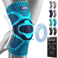 1 x RAW Customer Returns NEENCA Knee Support, Compressed Knee Brace with Patella Gel Pads Spring Side Stabilizers, Medical Knee Protector for Running, Meniscus Tear, Arthritis, Joint Pain Relief, ACL, Recovery - RRP €30.24