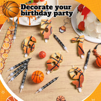 1 x Brand New Photect 11 Pieces Basketball Birthday Candles Number 5-9 Cake Candles Number Candle Cupcake Topper Basketball Cake Decoration for Birthday Cake Children Boy Girl Sports Party Supplies Number 6  - RRP €20.4