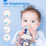 1 x RAW Customer Returns hahaland Baby Sippy Cup with Straw for Baby 6-12 Months - Dinosaur - RRP €30.0