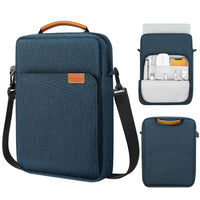 1 x RAW Customer Returns MoKo 13.3-14 Laptop Sleeve, Carrying Case Compatible with MacBook Air 13 M3 M2 2024-2018, MacBook Pro 14 M3 M2 2024-2021, Galaxy Tab S8 Ultra 14.6 , Carrying Case with Shoulder Strap Handle, Indigo - RRP €31.73