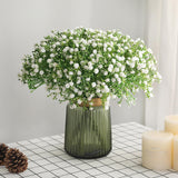 1 x RAW Customer Returns HNVNER 12 Pieces Fake Flowers for Decorations, Artificial Gypsophila Flower Artificial Flowers Bouquet for Outdoor, Indoor, Wedding, Bridal Bouquet, Home, White - RRP €11.99