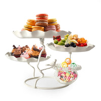 1 x RAW Customer Returns 3 Tier Cupcake Stand, Beige - RRP €29.24