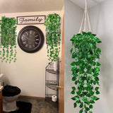 17 x Brand New Pack of 3 different artificial hanging vines artificial plants hanging plastic plants hanging plants artificial plants with leaves of different shapes for indoor and outdoor decoration - RRP €237.83