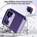 1 x RAW Customer Returns YINLAI Samsung Z Flip 3 Case, Mobile Phone Case Samsung Galaxy Z Flip 3 5G Protective Film Camera Protection  Hard Case Shockproof TPU Bumper PC Shell Protective Case for Samsung Galaxy Z Flip 3 5G, Purple - RRP €14.11