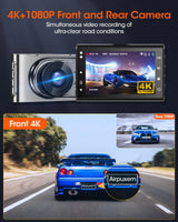 1 x RAW Customer Returns 4K Dash Cam Car, Car Camera with WiFi GPS Car Camera and with 64 GB SD Card, 170 Wide Angle, WDR, G Sensor, Loop Recording, Parking Monitoring, Type-C - RRP €20.4