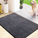 1 x RAW Customer Returns FCSDETAIL dirt trapper mat inside 86 x 150 cm, non-slip machine washable doormat, cleaning mat, entrance door mat with water absorbents, doormat for dog, entrance, front door hallway - RRP €64.99