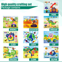 12 x Brand New Papi Dada Mosaic Craft Set for Children, Foam Rubber Sticker Set, Mosaic Adhesive Pictures with Moving Elements, Mosaic Glue Kit for Girls and Boys, Sticky Mosaics Set - Contains 10 Pieces Set 5  - RRP €179.28