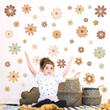 1 x RAW Customer Returns decalmile wall sticker flower boho dots wall sticker daisy dots yellow wall sticker children s room baby room bedroom wall decoration - RRP €14.99