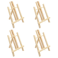 1 x RAW Customer Returns Belle Vous Wooden Table Easel 4 Pack - 30cm Pinewood Easel Tripod Wooden Easel Small, Table Easel Wooden Stand Tripod for Drawing, Painting, Displaying Photos, Art, Crafts Children - RRP €21.16