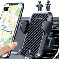 1 x RAW Customer Returns VANMASS Car Phone Holder Car Ventilation with 2 Ventilation Clips 2022 Upgrade More Stable 100 Silicone Protection Cell Phone Holder Car 360 Rotatable for All Cell Phones Cars such as iPhone 13 12 Samsung Huawei  - RRP €22.18