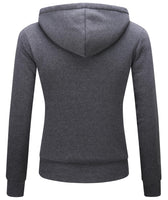 1 x RAW Customer Returns LLdress hoodie women s hoodie fleece jacket with zipper hood woman sweatshirt basic hooded jacket casual sweatjack plush jacket fleece sweater for spring autumn dark gray S - RRP €40.33