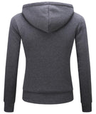 1 x RAW Customer Returns LLdress hoodie women s hoodie fleece jacket with zipper hood woman sweatshirt basic hooded jacket casual sweatjack plush jacket fleece sweater for spring autumn dark gray S - RRP €40.33