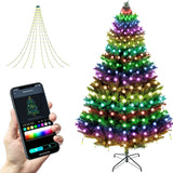 1 x RAW Customer Returns LED fairy lights Christmas tree strip with app, Christmas tree decorations Christmas lights LED strip fairy lights ribbon Christmas tree lighting indoor outdoor light strip Christmas decoration - RRP €40.33