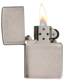 1 x RAW Customer Returns Zippo Brush Chrome Lighter, Metal, Chrome, Unique - RRP €22.07