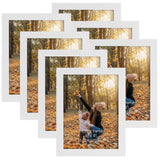 1 x RAW Customer Returns EXYGLO Set of 7 picture frames 15 x 20 cm, white photo frame collage for 20 x 15 cm photos and pictures, modern frame, light and thin - wall or table display - RRP €29.23