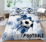 1 x RAW Customer Returns Tospass Bedding Set 135x200cm Children Football 3D Printed Girls Boys 2 Piece Soft Children s Bed Linen White Microfiber Cuddly Duvet Cover with Zipper 1 Pillowcase 80x80cm - RRP €34.26