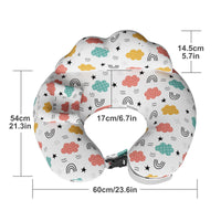 1 x RAW Customer Returns Kompoll Breastfeeding Pillow with Baby Pillow and Detachable Small Pillow Breastfeeding Pillow Newborn Pillow Pregnancy Gifts for Mom Cloud  - RRP €33.36