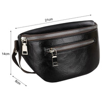 5 x Brand New Coopay Crossbody Bag Women s PU Leather Shoulder Bag with Zipper and Adjustable Wide Shoulder Straps, Mobile Phone Bag for Crossbody Women Small Chest Bag, Fashion Women s Waist Bag, Black - RRP €95.75