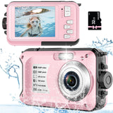 1 x RAW Customer Returns Underwater Camera Waterproof Camera 10FT 1080P Full HD 30MP Underwater Camera Kids 16X Digital Zoom Anti Shake Digital Camera Pink  - RRP €70.4