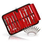 5 x RAW Customer Returns Sunglow Dissection Game in Briefcase for Students Dissection Anatomy Compact Dissection Set 10 instruments incl. 10 scalpel blades  - RRP €114.5