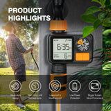 1 x RAW Customer Returns Kazeila Irrigation Computer, Timer Garden Irrigation Automatic Irrigation Manual Irrigation IPX5 Waterproof LCD Display Rain Delay Child Lock - RRP €20.23