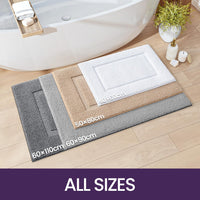 1 x RAW Customer Returns DEXI bathroom rug 50 x 80 cm, non-slip washable bath rug, soft bath mat, microfiber absorbent bath rug, bath mats for bathtub, shower room and bathroom - gray - RRP €28.36