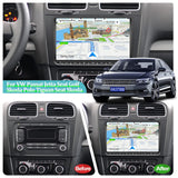 1 x RAW Customer Returns inch 2 Din Android car radio for VW Golf 5 6 7 Polo T5 Caddy RCD Passat Skoda Seat, touchscreen radio with navigation Bluetooth mirror link FM USB RCA GPS WiFi rear view camera - RRP €125.99